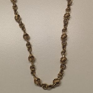 Costume Yellow Gold Ball Necklace
